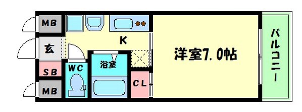 北堀江GGRの物件間取画像